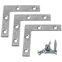 4 x 1.5" inch Flat Corner Braces w/ Screws Pack of 4 Pcs Lot Right Angle Braces