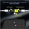 2in1 Cellphone 8 Pins Mini Lightning Cable Spliter Charge Earbuds Headphones Adapter