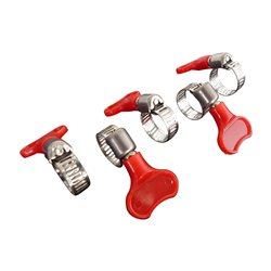 Stainless Steel Hose Twist Type Key-type Adjustable Heavy Duty Clamps Assorted Size Set Hose Pipe Fitting