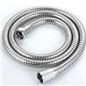 60 inch Chrome Bathroom Tube Flexible Hose Handheld Shower Hose Replacement Double-Buckle Accs 1/2" End