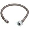 20“ Toilet Water Hose Braided Stainless Steel 3/8“ Female Compression Thread x 7/8” Female Ballcock Thread Connectors