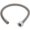 12“ Toilet Water Hose Braided Stainless Steel 3/8“ Female Compression Thread x 7/8” Female Ballcock Thread Connectors