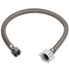 20“ Toilet Water Hose Braided Stainless Steel 1/2“ Female Compression Thread x 7/8” Female Ballcock Thread Connectors