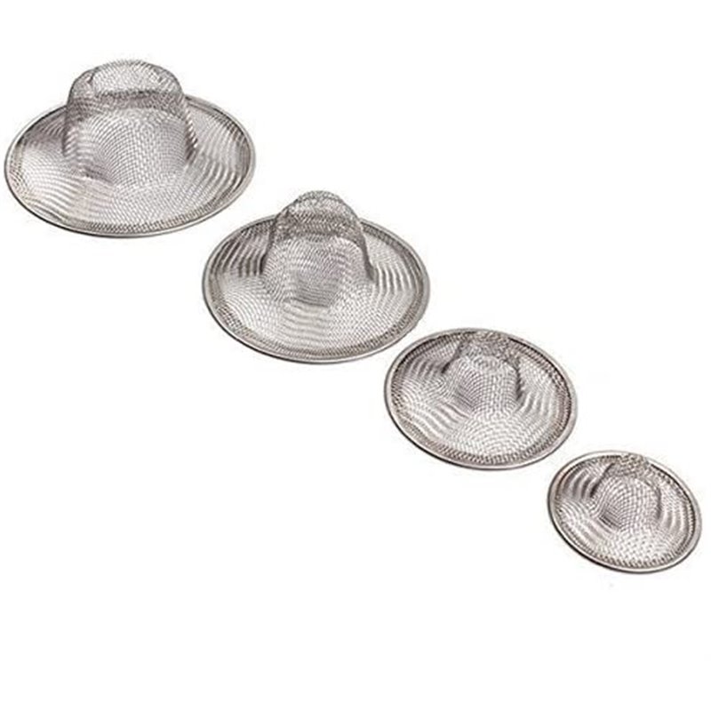 Stainless Steel Sink Strainer Set- 4 Pieces, Fits Most Kitchen Sinks, Bathroom Sinks,Shower Drains