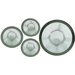 Stainless Steel Sink Strainer Set- 4 Pieces, Fits Most Kitchen Sinks, Bathroom Sinks,Shower Drains