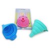 1pc Mini Foldable Silicone Collapsible Folding Kitchen Funnels in Random Color