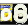 2 Pc Single Sided Foam Tape White Roll Adhesive 2/5" x 16 FT Permanent Mounting