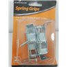 2/pk Metal Spring Grip Clamps, Tool Rack Clips