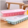 1 tray of 16 Cavity Ice Cubes Tray Box With Lid Cover Drink Jelly Freezer Mold Mould Random Color