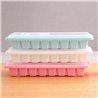 1 tray of 16 Cavity Ice Cubes Tray Box With Lid Cover Drink Jelly Freezer Mold Mould Random Color