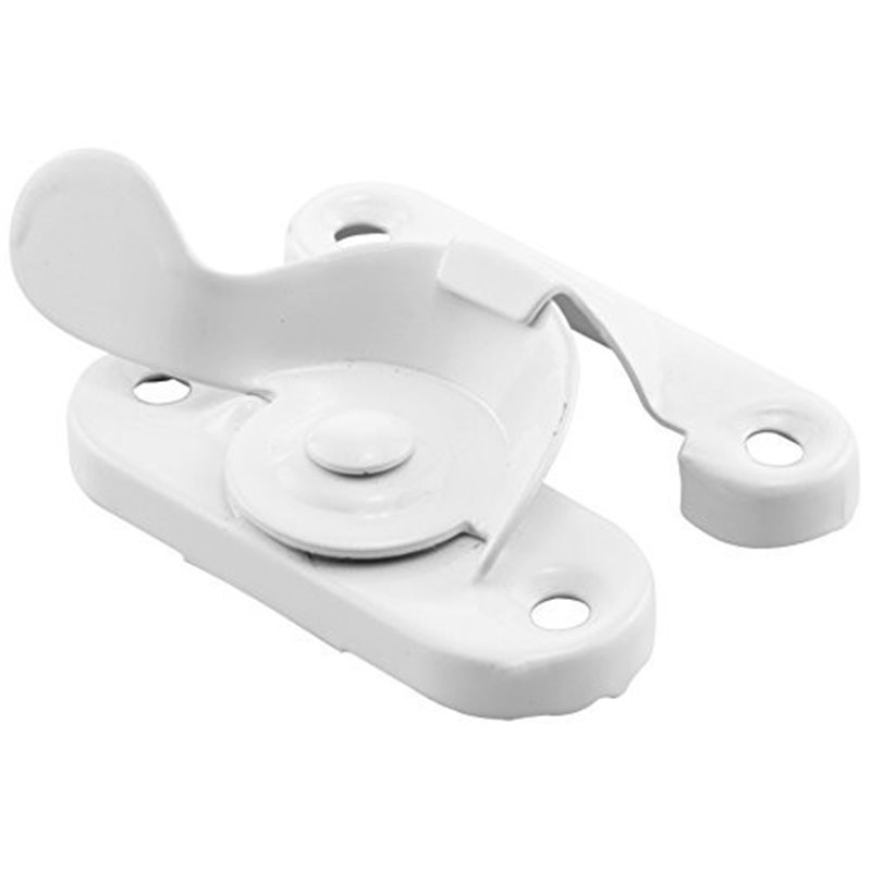 White SteelEasy Install Single Double-Hung Window Hardware Sash Lock