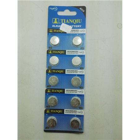 10 per pack AG13 LR44H 357A 1.5V Alkaline batteries