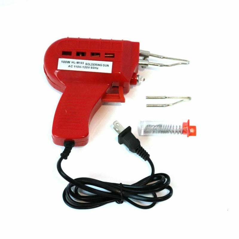 100-Watt Automotive Soldering Gun Kit Iron Solder Car