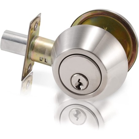 Stainless Steel Finished Double Cylinder Deadbolt Lock