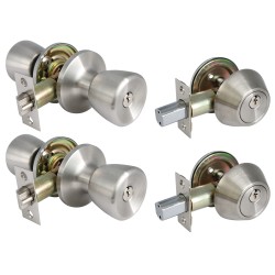 4/PK Keyed Entry Door Knob...