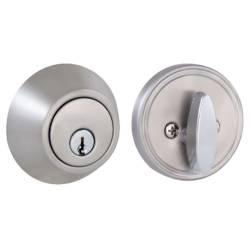 STAINLESS STEEL ENTRY DOOR LOCK DEAD BOLT SINGLE CYLINDER SINGLE DEADBOLT WITH 2 SAME KEYS