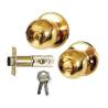 Shiny Golden Color Entry Door Knobs Lock Room Parts Passage Lockset Privacy Home Office