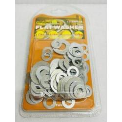 Metal Steel Assorted 3 Diameter Flat Rings Washers 2oz (60g) per pack