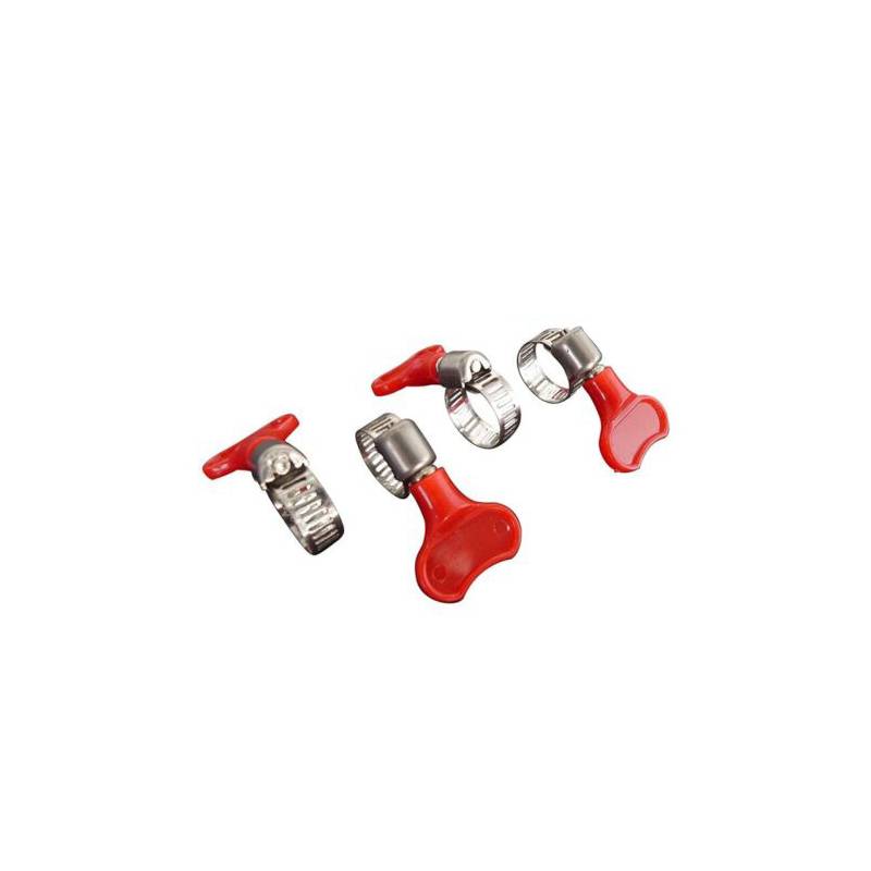 Stainless Steel Hose Twist Type Key-type Adjustable Heavy Duty Clamps Assorted Size Set Hose Pipe Fitting