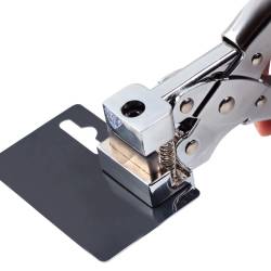 T Slot Shape Hole Punch Card Board Hang Packing Airplane Shape Hole Steel Handheld Hanger T-Hook Clamp Punchers Pliers