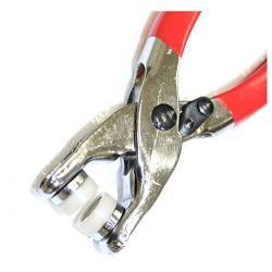 3 Pieces Revolving Hole Punch & Eyelet Plier &Press Snap Plier with Eyelets Grommets and Pliers