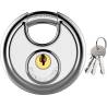 Stainless steel dia 80mm Security Hardened Disc Padlock