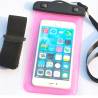 Universal Waterproof Phone Pouch w/Arm Band & Lanyard Armband Diving Beach Dry Bag Skiing Holder (in Random Color)