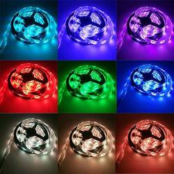 5M/16ft 300leds SMD 5050 RGB Multi-color Felixable LED Strip decorate waterproof Lamp light