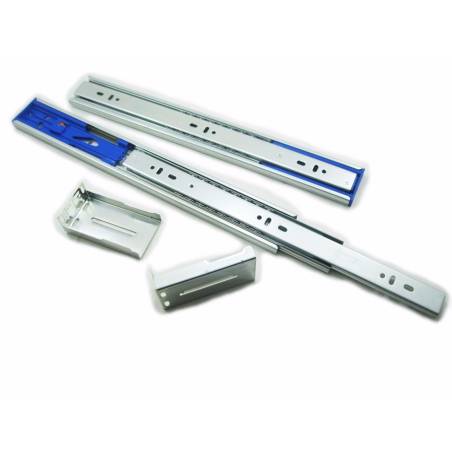 Pair of 10 inches Heavy duty Soft-close Drawer Slides Full Extension Ball Bearing w/Brackets