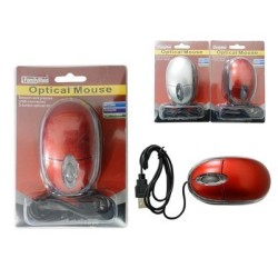 Basic Optical Computer Mouse 78043 USB 2.0 Wired with Scroll Wheel