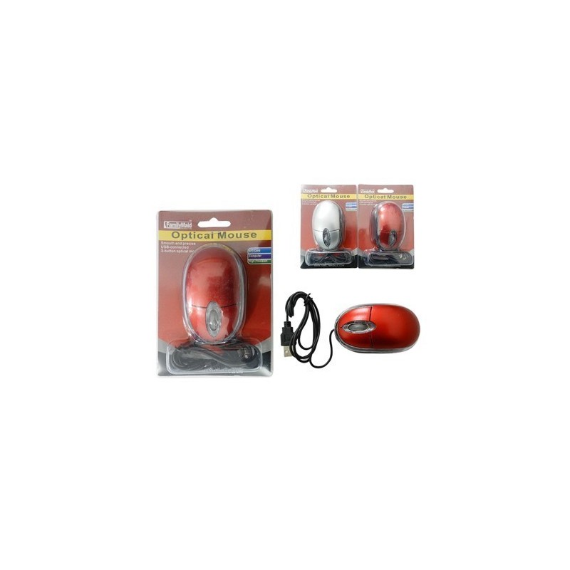 Basic Optical Computer Mouse 78043 USB 2.0 Wired with Scroll Wheel