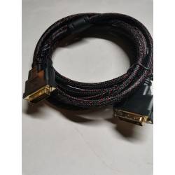 15ft DVI 24+1 Male to Male Dual Ferrite Core Digital Video Audio Cable Cord