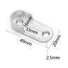 2/pk Oval Hanging Curtain Rail Rod Beam End Bracket Support Holder for Wardrobe Closet