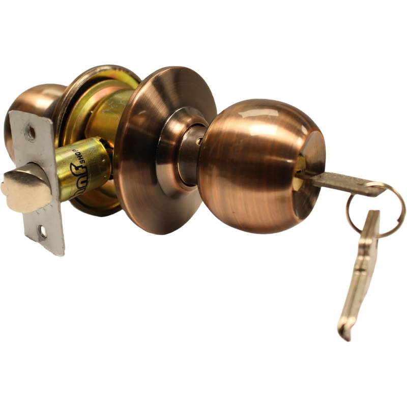 Antique Bronze Entry Door Lock Home/Garden/Gate Door Fits for Wood/Metal Door Cylindrical knob GRADE 3 Commercial lock