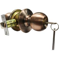 Antique Bronze Entry Door Lock Home/Garden/Gate Door Fits for Wood/Metal Door Cylindrical knob GRADE 3 Commercial lock