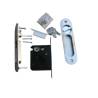 Sliding Door Lock Invisible Recessed Handle Slides Screen Door Latch with 3 Keys