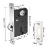 Sliding Door Lock Invisible Recessed Handle Slides Screen Door Latch with 3 Keys