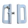 Sliding Patio Door Latch Slides Door Lock White Pull Handle for 35-45mm Thickness