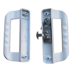 Sliding Patio Door Latch Slides Door Lock White Pull Handle for 35-45mm Thickness