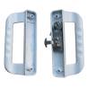 Sliding Patio Door Latch Slides Door Lock White Pull Handle for 35-45mm Thickness