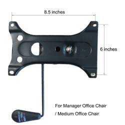 Office Chair Mechanism Seat Plate Control Mounting Holes 6 inches x 8.5 inches replacement part