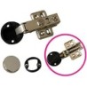 Dia 1.5inches (35mm) EU/European Style Full Overlay Hydraulic Soft-close Hinge for Glass door