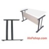 2pc/set H style black metal table legs for home/office desk, legs only