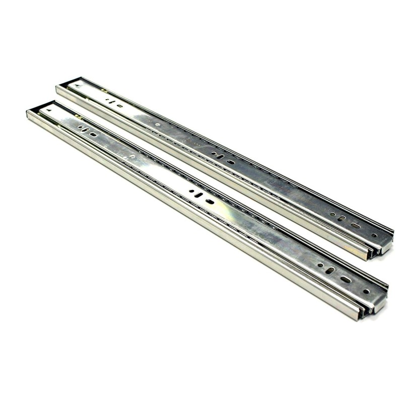 Pair of 20 inches Length Heavy duty Drawer Slides Full Extension Ball Bearing 100 LB per Pair