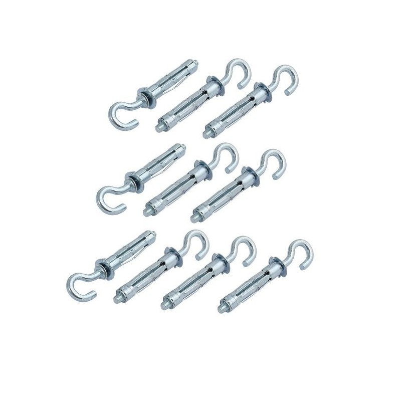 8pcs/pk 5x37mm screw hook with anchor