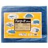 10x16 ft Blue Tarp Tarpaulin Poly Camping Ground Sheet w/ Grommets