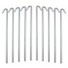 10-Piece Tent Garden Stakes Heavy Duty, Galvanized Steel Pegs Rust-Free (8.5")
