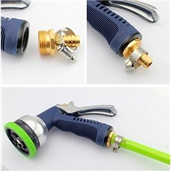 3 set Garden Hose Repair Kit Alu Water Hose Mender 5/8inches with Stainless Steel Clamp, Female and Male Hose Connector