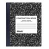 BAZIC W/R 100 Ct. Black Marble Composition Book