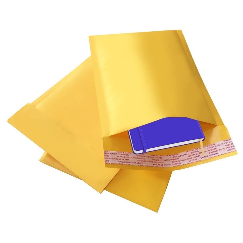 200pcs per case No.1 - 7.25x11 inches Kraft Bubble Padded Mailer